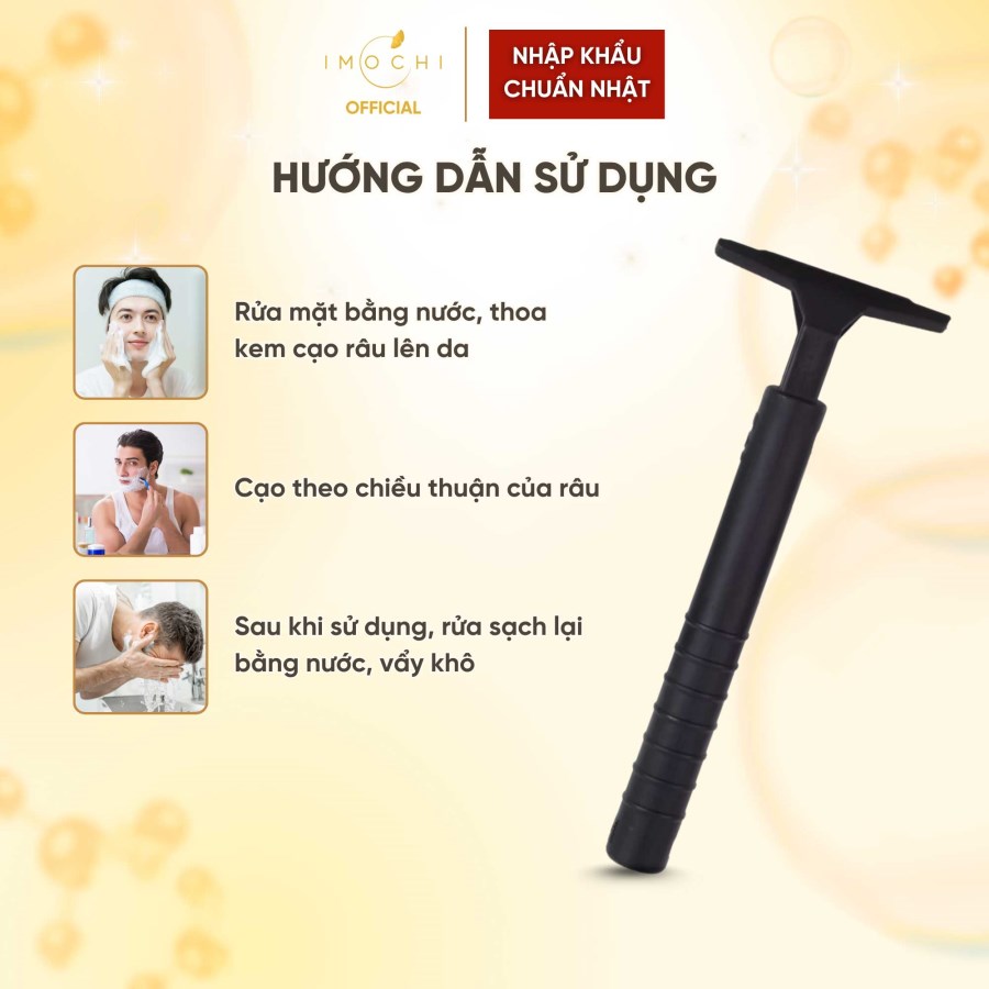 Dao Cạo Râu 2 Lưỡi Kép KAI Nhật Bản Dễ Sử Dụng Có Thể Thay Lưỡi Tiện Lợi - 1 Thân, 5 Lưỡi 