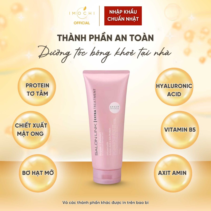 Kem Xả Dưỡng Tóc Salon Link Extra Treatment Nhật Bản Giúp Tóc Mềm Mượt Chắc Khoẻ Tại Nhà 250g 