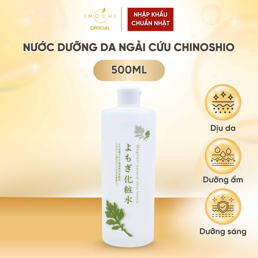 Nước Dưỡng Da Chiết Xuất Ngải Cứu Chinoshio Mugwort Natural Skin Lotion Nhật Bản Làm Dịu Da 500ml
