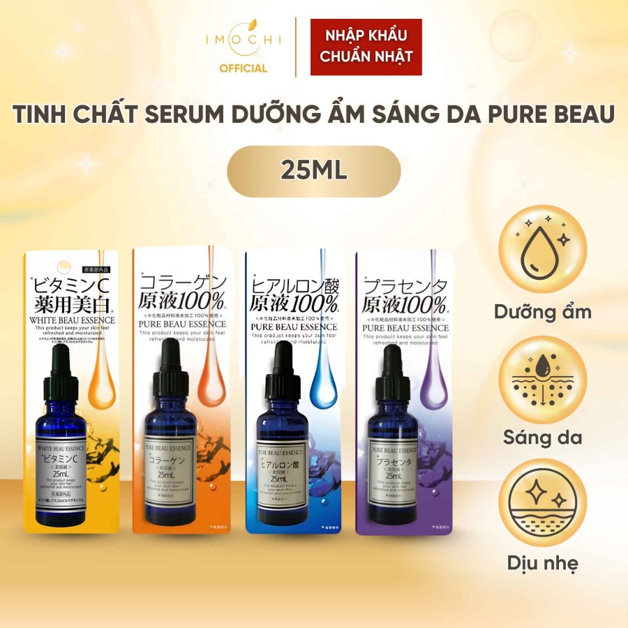 Tinh Chất Serum Dưỡng Ẩm Sáng Da Pure Beau Essence Nhật Bản 25ml