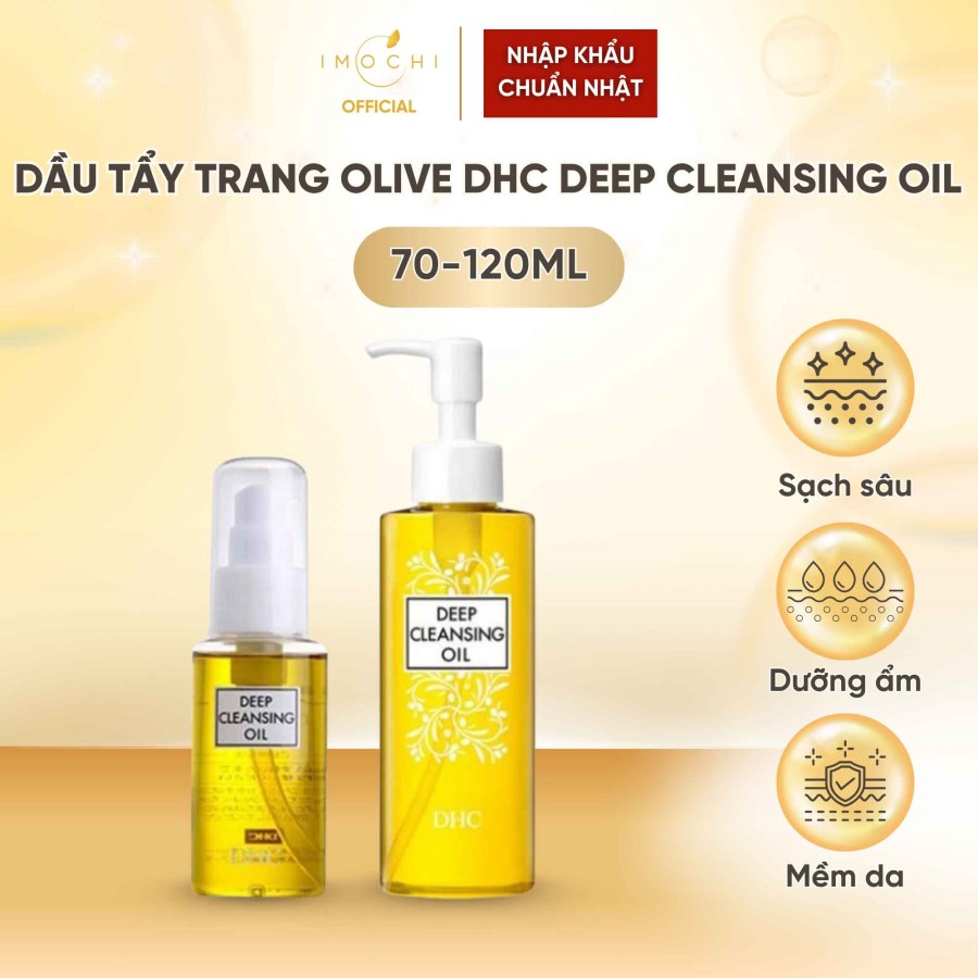 Dầu Tẩy Trang Olive DHC Deep Cleansing Oil Nhật Bản Làm Sạch Sâu Dưỡng Ẩm Cho Da Nhạy Cảm 70-120ml