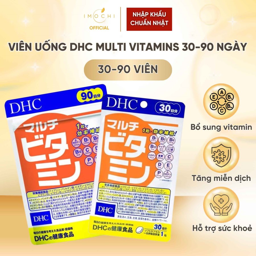 Viên Uống Bổ Sung Vitamin Tổng Hợp DHC Multi Vitamins Nhật Bản Tăng Miễn Dịch 30-90 Ngày