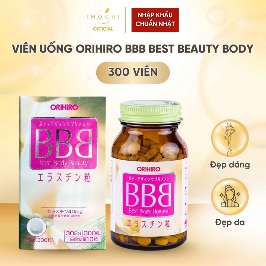 Viên Uống Orihiro BBB Best Beauty Body Nhật Bản 300 Viên