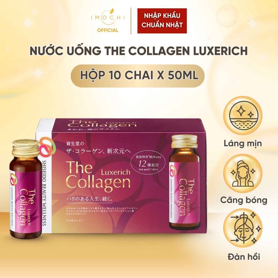 Nước Uống The Collagen Luxerich Nhật Bản Vị Trái Cây Làm Đẹp Da 10ml